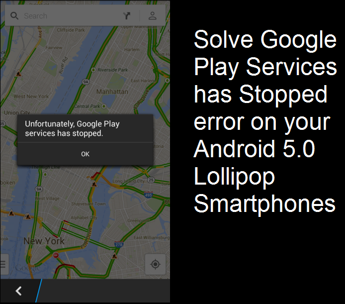 Google Play Services has stopped error